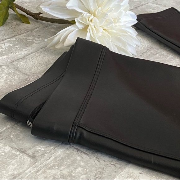 SOLD | 🔥SALE🔥 NWT Express Vegan Leather Black Ankle Tights **HOST PICK** - Picture 11 of 15